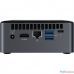Intel NUC BOXNUC8I3BEH, i3 8109U, 3.6 GHz, 2xDDR4 SODIMM (1.2V up to 2400MHz/32Gb), VGA Intel Iris Plus Graphics 655(1xHDMI + 1xDP via Thunderbolt/USB-C), 4xUSB3.1 Gen2, 1x2.5HDD, 1x m.2 SSD, GBLi 