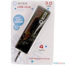 5bites HB34-310BK Концентратор 4*USB3.0 / USB PLUG / BLACK