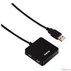 Разветвитель USB 2.0 Hama Square1:4 4порт. черный (00012131)