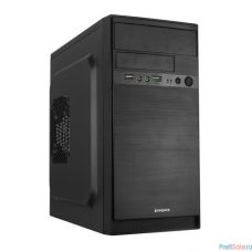 Exegate EX265191RUS Корпус Minitower Exegate QA-408 Black, mATX, <XP400, Black, 120mm> 2*USB, Audio