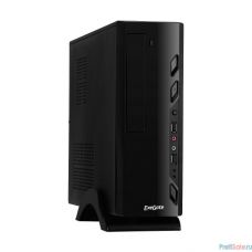 Exegate EX268694RUS Корпус MiniITX Exegate MI-208 Black, miniITX/mATX, <M350, 80mm>, 2*USB, Audio