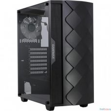 GameMax Black Diamond MFG.A361 Корпус (ATX,Черн,USB3.0,Зак.стекло,1*120мм вент+контроллер, без БП)