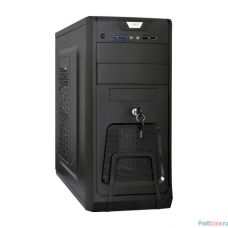 Exegate EX283215RUS Корпус Miditower ExeGate CP-603UB Black, ATX, <CP350W, 80mm>, 2*USB+2*USB3.0, Audio, замок блокировки кнопки питания