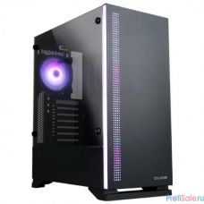 Корпус ZALMAN S5 Black, без БП, боковое окно (закаленное стекло), черный,  ATX