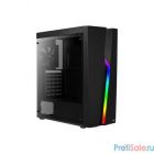 Miditower Aerocool "Bolt-A-BK-v1" RGB, (черный) без Б/п,  ATX,microATX , боковое окно  4718009156326