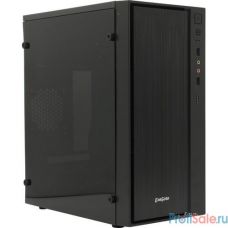 Exegate EX283753RUS Корпус Minitower ExeGate mEVO-9301-RGB-700W-12 (mATX, БП 700NPX с вент. 12см, с окном, 2*USB+1*USB3.0, HD аудио, черный с RGB подсветкой)