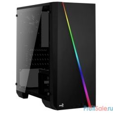 MiniTower  AeroCool CYLON MINI BG (mATX, RGB, стекло, цвет черный, USB3.0 x1, USB2.0 x1, 1x 8cm Fan 4718009152359