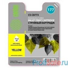 CACTUS C8773 Картридж струйный Cactus CS-C8773 желтый для №177 HP PhotoSmart 3213/3313/8253/C5183/C6183/D7463 (11,4ml)