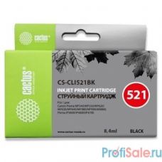 Cactus CLI-521BK  Картридж  для Canon MP540/620/630/980/PIXMA iP4700, черный