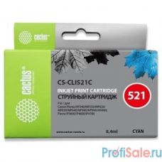 Cactus CLI-521C  Картридж  для Canon MP540/620/630/980/PIXMA iP4700, голубой