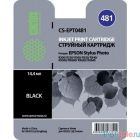 Картридж струйный Cactus CS-EPT0481 черный (16мл) для Epson Stylus Photo R200/R220/R300/R320/R340/RX500/RX600/RX620/RX640