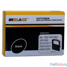 Hi-Black  Картридж для Oki Microline 182/320/192/193/321/390/3310/3311/3320, Bk, б/шва,1,6м