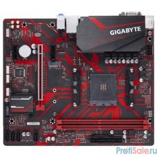 Gigabyte B450M Gaming RTL {AMD B450, 2xDDR4-2933, D-SUB+DVI-D+HDMI, 1xPCI-Ex16, 2xPCI-Ex1, 4xSATA3(RAID 0/1/10), 1xM.2, 8 Ch Audio, GLan, (2+4)xUSB2.0, (4+2)xUSB3.1, 2xPS/2, mATX, Socket AM4}