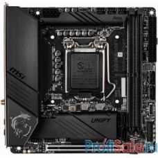 MSI  MITX MEG Z490I UNIFY RTL {Intel Z490, LGA1200, 2xDDR4-5000, 4xSATA, 2xM.2, WIFI BT DP HDMI / Mini-ITX}