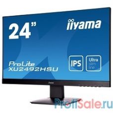 IIYAMA 23.8" XU2492HSU-B1 (A)черный {IPS LED 1920x1080 5ms 16:9 250cd 178гр/178гр D-Sub HDMI DisplayPort 2Wx2}