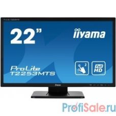 IIYAMA 21,5" T2253MTS-B1 Touch черный {TN+film LED 1920x1080 5ms 5:4 1000:1 250cd 170гр/160гр D-Sub DVI HDMI DisplayPort 2Wx2}