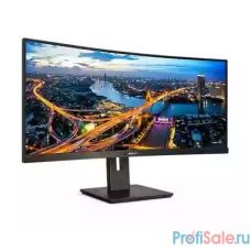 LCD PHILIPS 34" 346B1C/00 Black с поворотом экрана {VA, изогнутый, 3440x1440, 100Hz, 5 ms, 178°/178°, 300 cd/m, 80M:1, +HDMI 2.0, +DisplayPort 1.2, +5xUSB(4xUSB 3.2), +USB-Type C 3.2, +RJ45, +MM}