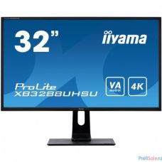 IIYAMA 31.5' XB3288UHSU-B1 {16:9 3840x2160  VA nonGLARE 300cd/m2 H178/V178 3000:1 3ms DVI 2xHDMI DisplayPort USB-Hub Height Tilt Swivel Audio}