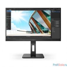 LCD AOC 27'' Q27P2Q {IPS 2560х1440 300cd 178/178 1000:1 16.7M 4ms D-Sub HDMI DisplayPort USB-Hub Height adj Pivot Tilt Swivel Speak}