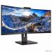 LCD PHILIPS 34'' 346P1CRH {VA изогнутый 3440x1440 100Hz HDR400 4ms 178/178 500cd HDMI2.0 DisplayPort1.4 4xUSB3.2 USB-TypeC3.2 RJ45 WEBCam MM}