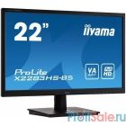 IIYAMA 21.5'' X2283HS-B5 {VA 1920х1080 250cd 178/178 3000:1 4ms D-Sub HDMI DisplayPort Tilt 2x1W Audioout}