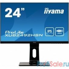 IIYAMA 23.8" XUB2492HSN-B1 {IPS 1920х1080 250cd 178/178 1000:1 80M:1 16.7M 4ms D-Sub HDMI DisplayPort USB-Hub}