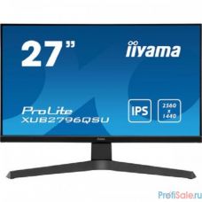 IIYAMA 27" XUB2796QSU-B1 черный {IPS 2560x1440 75Hz 1ms 16:9 250cd 178/178 8bit HDMI1.4 DisplayPort1.2 FreeSync 2xUSB2.0 AudioOut 2x2W VESA}