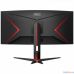 LCD AOC 34" CU34G2 Black-Red {VA curved 3440x1440 100Hz 1ms 178/178 300cd 80M:1 2xHDMI2.0 DisplayPort}