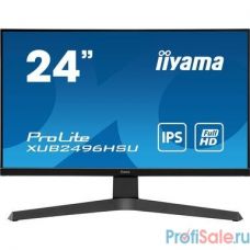 IIYAMA 23.8" XUB2496HSU-B1 черный {IPS 1920x1080 75Hz 1ms 16:9 250cd 178/178 8bit(6bit+FRC) HDMI2.0 DisplayPort1.2 FreeSync 2xUSB2.0 2x2W VESA}