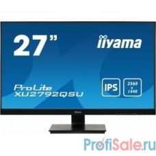 Iiyama 27'' XU2792QSU-B1 {IPS 2560х1440 350cd 178/178 1000:1 5ms D-Sub DVI HDMI DisplayPort USB-Hub}