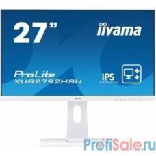 IIYAMA 27" XUB2792HSU-W1 белый {IPS LED 1920x1080 4ms 16:9 8bit(6bit+FRC) 250cd 178/178 D-Sub HDMI DisplayPort USBHub VESA 2x2W}