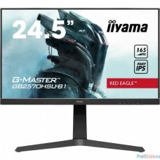 Iiyama 24.5'' GB2570HSU-B1 16:9 1920х1080(FHD) TN, nonGLARE, 400cd/m2, H170°/V160°, 1000:1, 80M:1, 16.7M, 1ms, HDMI, DP, USB-Hub, Height adj, Pivot, Tilt, Speakers, Swivel,