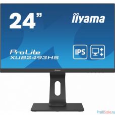 IIYAMA 23.8" XUB2493HS-B4 черный {IPS LED 1920x1080 75Hz 4ms 16:9 250cd 1000:1 178/178 8bit(6bit+FRC) D-Sub HDMI1.4 DisplayPort1.2 AudioOut 2Wx2}