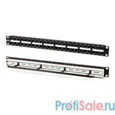 Hyperline PPHD-19-48-8P8C-C5e-110D Патч-панель высокой плотности 19", 1U, 48 портов RJ-45, категория 5e, Dual IDC