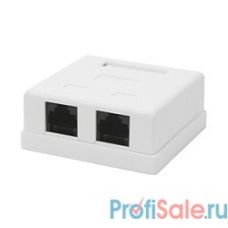 Gembird NA214 RJ-45 Розетка  кат.5e внешняя 2 порта, 110&Krone