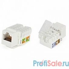 Hyperline KJNE-8P8C-C5e-90-SH-F-WH Вставка Keystone Jack RJ-45(8P8C), категория 5e, экранированная, 110 IDC, заделка с помощью NE-TOOL, белая