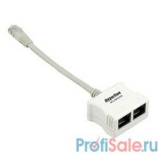 Hyperline SPL-BRIDGE Разветвитель RJ-45 4 Prp.USOC -> 2 x 4Pr.USOC