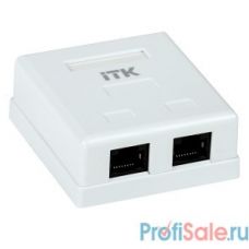ITK CS2-1C6U-22 Настенная инф.розетка RJ-45, кат.6, 2-порта CS2-1C6U-22