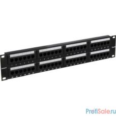 Exegate EX281085RUS Патч-панель UTP 19" 48 port кат.6 ExeGate  разъём KRONE&110 (dual IDC), 2U, RoHS, цвет черный