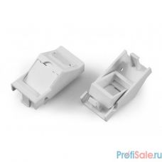 Hyperline SIP2A-1K-M45-22.5 Вставка угловая 45x22.5 (аналог Mosaic) для 1 модуля формата Keystone Jack, со шторками, ROHS, белая