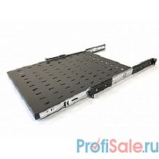 Hyperline TSS3-600-RAL9004 Полка выдвижная c 19'' креплением, глубина 600 мм, нагрузка до 20 кг, для шкафов TTB глубиной 800-1200мм, цвет черный (RAL 9004) 