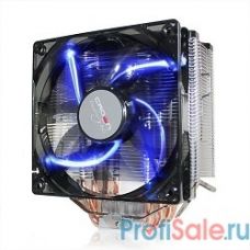 CROWN Кулер для процессора CM-5 (Для Intel и AMD,TDP до 187 Ватт,5шт. теплопроводных трубок,Синяя светодиодная подсветка,Гидродинамическиий подшипник,Размер: 148*126*85 мм)