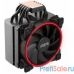 PCCooler Кулер GI-H58UB CORONA R LGA2066/2011/1366/115X/775/AM4/3/3+/AM2/2+/FM1/2/2+ (10 шт/кор, TDP 240W, 120mm PWM SilentPro Red LED FAN, 5 тепловых трубок 8мм, 1000-1800RPM, 26,5dBa)