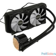 PCCooler Комплект водяного охлаждения  GI-CL240vc LGA2066/2011/1366/115х/775/TR4/AM4/FM1/2/2+/AM2/2+/3/3+ (8шт/кор, TDP 250W, 2х120мм FIXED LED PWM FAN) RET