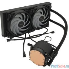 PCCooler Комплект водяного охлаждения GI-CX240 ARGB LGA2066/2011/1366/115х/775/AM4/FM1/2/2+/AM2/2+/3/3+ (6шт/кор, TDP 250W, 3 pin 5V Addressable RGB подсветка, 2 х 120mm PWM VortexPro FAN) RET