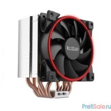 PCCooler Кулер GI-H58U CORONA R LGA2066/2011/1366/115X/775/AM4/3/3+/AM2/2+/FM1/2/2+ (10 шт/кор, TDP 240W, 120mm PWM SilentPro Red LED FAN, 5 тепловых трубок 8мм, 1000-1800RPM, 26,5dBa)