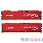 Kingston DDR3 DIMM 16GB (PC3-12800) 1600MHz Kit (2 x 8GB)  HX316C10FRK2/16 HyperX Fury Red Series CL10