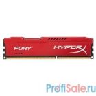Kingston DDR3 DIMM 8GB (PC3-15000) 1866MHz HX318C10FR/8  HyperX Fury Red Series CL10