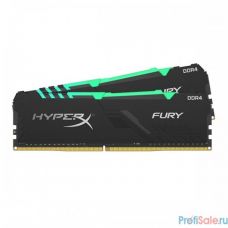 Kingston DRAM 16GB 3733MHz DDR4 CL19 DIMM (Kit of 2) 1Rx8 HyperX FURY RGB EAN: 740617302509