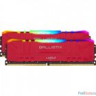 Crucial DRAM Ballistix Red RGB 2x8GB (16GB Kit) DDR4 3000MT/s  CL15  Unbuffered DIMM 288pin Red RGB BL2K8G30C15U4RL